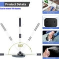 thumbnail image 4 of Windshield Cleaning Tool, Car Window Cleaner Windshield Cleaner with 4 Reusable and Washable Microfiber Pads and Extendable Handle Auto Inside Glass Wiper, 4 of 12