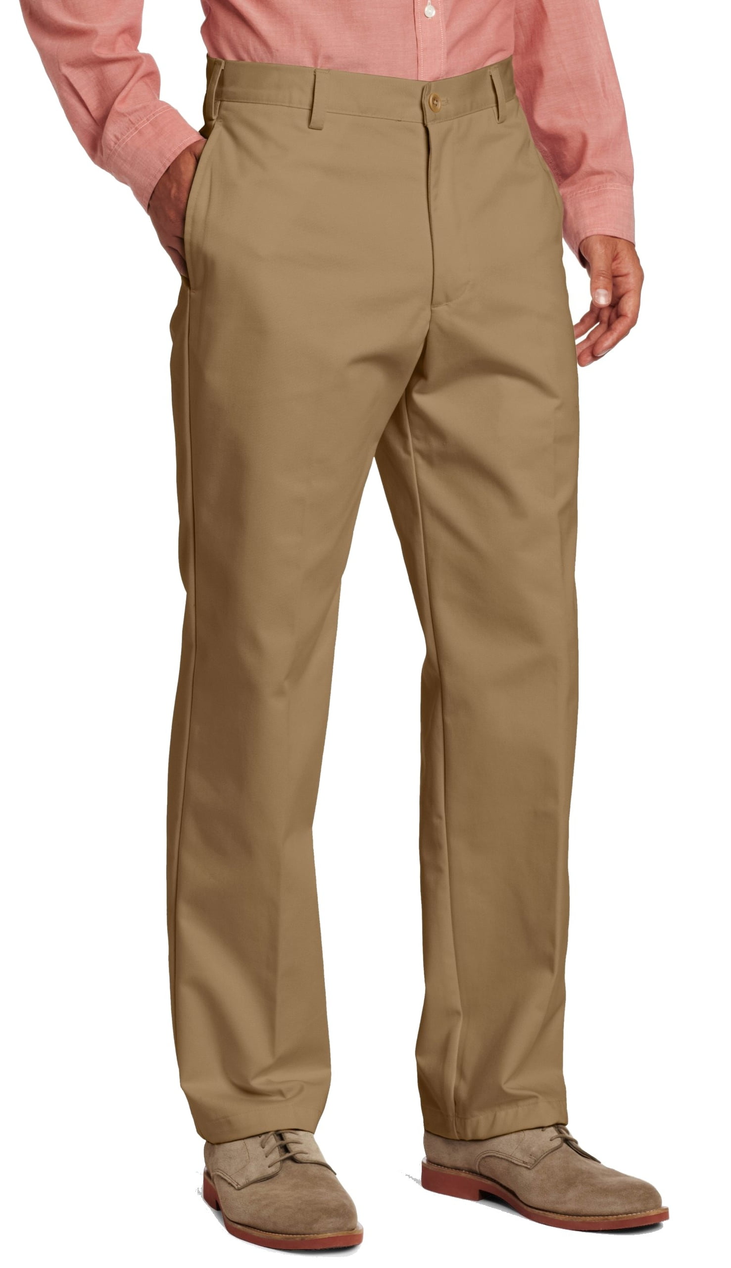 IZOD - IZOD NEW Brown Mens Size 33x32 Khaki Chino Classic Fit Flat Front Pants - Walmart.com