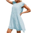 thumbnail image 2 of FcBaudy Robe Sans Manches à Col Rond, Robes d'Été pour Femmes, Robes Mode Femmes Été Décontracté Solide Ample Confortable Robe Sans Manches Femmes, 2 of 6