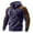 Purple, variant on Letdown Quarter Zip Hoodie Men, Mens Shirts Long Sleeve Waffle Solid Color Sweatshirt 1/4 Zip Athletic Pullover with Pockets (Coffee, L)