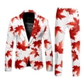 thumbnail image 4 of Men's 3 Piece Suit Slim Fit Floral Print Lightweight Blazer Vest Pants Set for Outdoor Activities Parties Gatherings All Seasons Wedding Tuxedo, 4 of 6