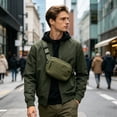 thumbnail image 5 of Deeceymbur Chest Bag Shoulder Body Pack Unisex Casual Waist Pouch for Outdoor Sports Phone Holder, 5 of 7