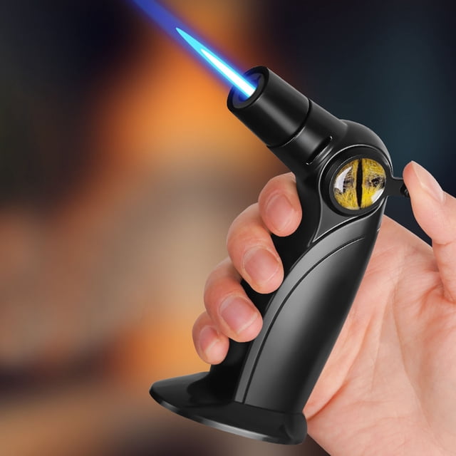 weibbin Windproof Lighters Outdoor Lighters - Torch Lighters -Windproof Refillable Lighter-Adjust Flame-Used For Barbecue Kitchen Fireplace Candles Etc-Gas Included- Gift for Father's Day