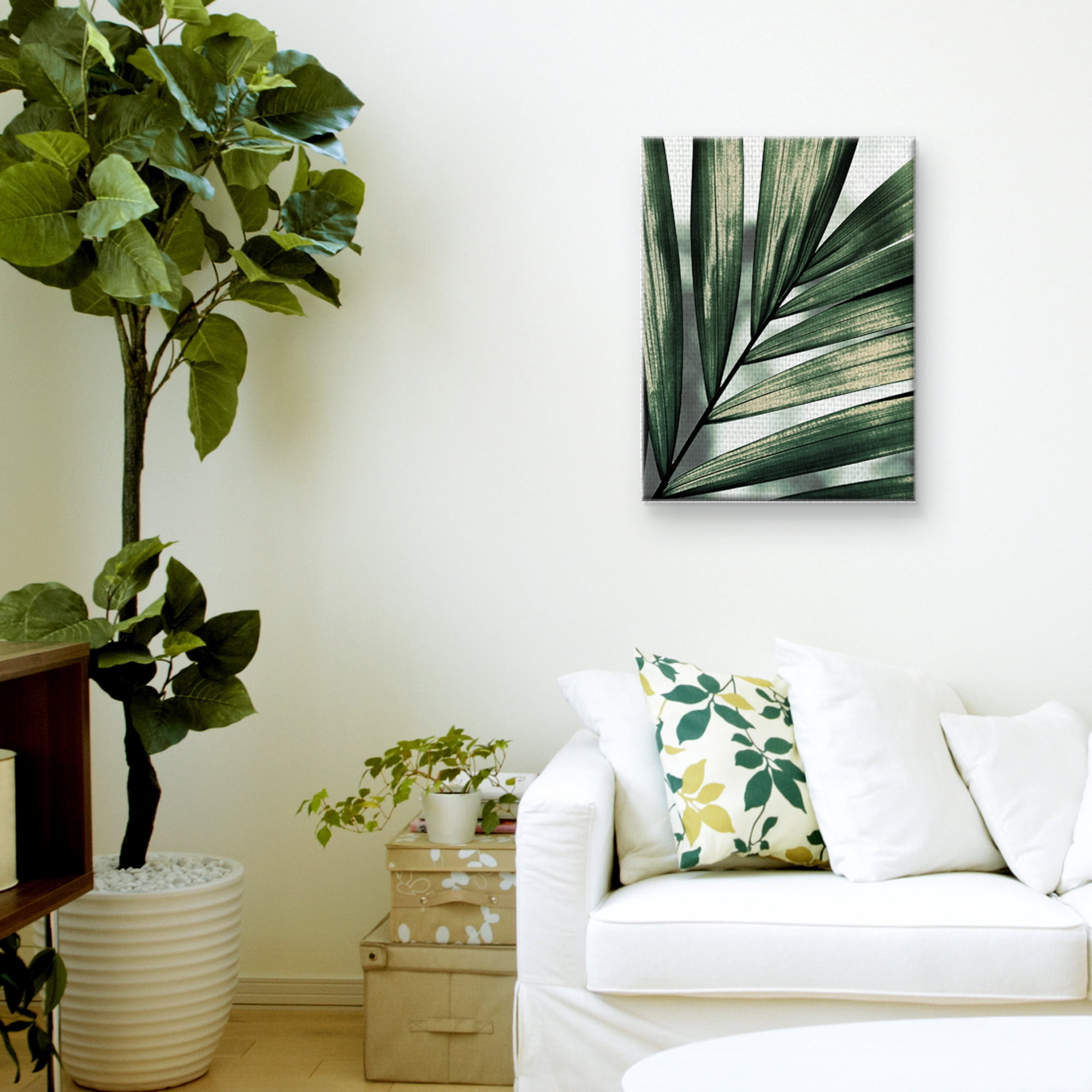 Masterpiece Art Gallery Palm Frond By Belle Maison Canvas Art Print 18" x 24"