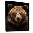 thumbnail image 2 of Designart "Majestic Bear s Self-Portrait II" Animals Floater Framed Canvas Print, 2 of 7