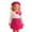 Hot Pink, variant on KHONTS Girls Clothes Ruffle Long Sleeve Round Neck Button Tops Skirt Short with Beret Fall Outfit, 3 Piece, Sizes 6M-3Y