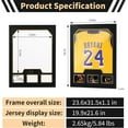 thumbnail image 6 of Jersey Display Frame with Picture Slots, T-Shirt Shadow Box for Soccer, Football, Basketball & Baseball Collectibles (4 Pack), 6 of 6