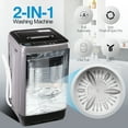 KRIB BLING 17.7 lbs Full Automatic Portable Washing Machine with LED