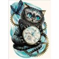thumbnail image 1 of DIY 5d Diamond Painting by Number Kit, Diamond Painting, Diamond Bordado Cat, Clock Cat Rhinestone Bordado Cross Stitch Arts Craft on Canvas Wall Decor 30 * 40cm XianweiShao 8390612822070, 1 of 1