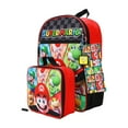 thumbnail image 2 of Super Mario Bros. Character Tiles Kids 16" Backpack and Lunch Bag 5 Piece Set, 2 of 7