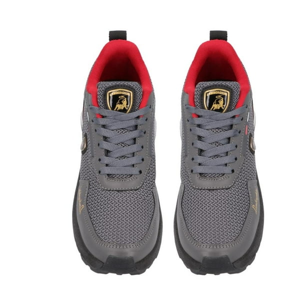 Tenis Hombre Lamborghini Caballero Cómodos Ligeros Deportivos gris