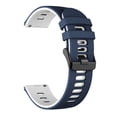 thumbnail image 2 of Flat End Two Tone Silicone Watch Strap 22mm Width Stylish & Durable Fits Most, 2 of 6