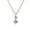 Rose Gold, variant on Andy 18k Yellow Gold Plated 2-Stone Drop Necklace with Swarovski Crystals for Women