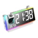 thumbnail image 3 of Reloj despertador digital perfecl Con proyección dos alarmas recargable brillo ajustable USB, 3 of 8