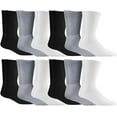 thumbnail image 4 of Yacht & Smith Big And Tall Mens Sport Crew Socks Wholesale Bulk (King Size) Socks, (48 Pairs Mixed Assorted, Mens King Size 13-16 (Shoe Size 12-15)), 4 of 7