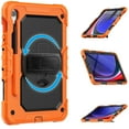 thumbnail image 7 of For Samsung Galaxy Tab S10 FE/S9 FE/S9 Case 11 inch, 360 Rotating Shockproof Cover with Stand, Screen Protector, Shoulder Strap (SM-X520/X510/X710), Orange, 7 of 7