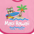 thumbnail image 4 of Inktastic Maui Hawaii Cute Vacation Boys or Girls Baby Bib, 4 of 4