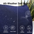 thumbnail image 6 of RADIATA Outdoor BOHO Furniture Set | All-Weather PE Wicker Patio Conversation Set | Modular Outdoor Sectional BOHO Sofa with Coffee Table | White Wicker Sectional Sofa with Navy Blue Cushion, 6 of 9