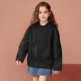 thumbnail image 4 of Bnwani Girls Hoodies Long Sleeve Pockets Zip Up Sweatshirt Plain Tops Pullover, 4 of 8