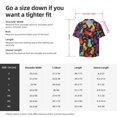 thumbnail image 5 of Kuqiui Colorful Cats Print Men's Button Down Shirts Short Sleeve Casual Shirts Hawaiian Shirts Vacation Wedding Shirts with Pocket-4X-Large, 5 of 5