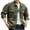 Green, variant on Xzbqbs Mens Casual Denim Jacket Western Cowboy Long Sleeve Solid Button Down Lapel Shacket Classic Fit Vintage Jacket with Pockets