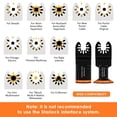 thumbnail image 2 of 149/88Pcs Oscillating Saw Blades High Carbon Steel Bi-Metal Oscillating Multitool Blades Multifunctional Cutting Oscillating Tool for Cutting Wood Metal, 2 of 7