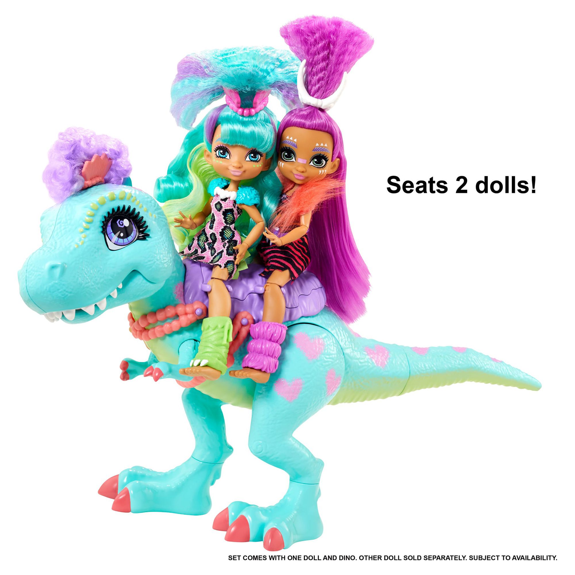 Cave Club Rockelle Doll And Tyrasaurus Dinosaur Playset, For 4 Year Olds And Up - image 4 of 9