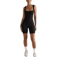 thumbnail image 3 of Coduop Women Sleeveless Backless Tank Bodysuits,Solid Color Workout Yoga Playsuit Jumpsuit, 3 of 5