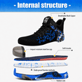 thumbnail image 3 of XQJ Steel Toe Boots For Men Work Safety Shoes Anti-smash Anti-puncture Indestructible Shoes Construction Working Boots Outdoor Security Boots Blue, 3 of 9