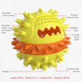 thumbnail image 3 of Lorddream Pet Dog Ball Teething Stick Squeaking And Leaking Ball Toy for S/M/L Dogs, Puzzle Interactive Toy Ball for Puppy, 3 of 8