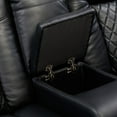 thumbnail image 3 of Cosmic Homes Fauteuil Inclinable Double Power Love Seat Noir, Éclairage LED Inférieur, 3 of 7