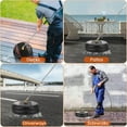 thumbnail image 7 of 15'' Pressure Washer Surface Cleaner, 4000PSI Power Surface Cleaner, Power Washer Attachment with 2 Extension Wand & 2 Replacement Nozzles, 1/4" Quick-Connect,4.0GPM Max Flow Rate, 7 of 7