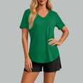 thumbnail image 4 of Hilenly Women's Workout Tops Short Sleeve UPF 50+ Athletic Shirts Quick Dry V Neck T-Shirt Gym Running Tee, 4 of 8