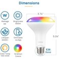 thumbnail image 4 of Matter BR30 Smart Light Bulbs, RGBTW LED Color Changing Light Bulbs Bundle Matter Smart Plug, Work with Apple Home, Siri, Alexa, Google Home, SmartThings$$Tools & Hardware Other, 4 of 8