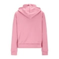 thumbnail image 5 of HAiming Womens Cropped Hoodies Casual Long Sleeve Drawstring Hooded Sweatshirt Loose Soft Solid Color Tops, 5 of 9