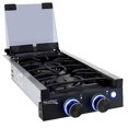 thumbnail image 1 of RecPro RV Built In gas cooktop 2 Burners RV cooktop Stove 6,500 BTU Burners cover Included, 1 of 5