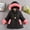 Black, variant on NAISIBABY Girls Puffer Jacket, Thicken Warm Plush Hoode Elastic Waist Winter Mid-Long Coat Purple 5-6T