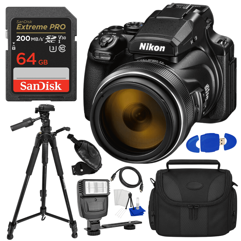 Nikon COOLPIX P950 Digital Camera with 83x Zoom Lens, 128GB Memory