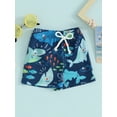 thumbnail image 3 of Bagilaanoe Toddler Baby Boys Swim Trunks Print Elastic Waist Shorts 6M 12M 18M 24M 3T 4T Kids Beach Shorts Swimwear Bathing Suit, 3 of 8