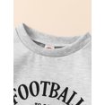 thumbnail image 4 of Bagilaanoe Newborn Baby Girl Boy Oversized Rompers  Letters Football Print Long Sleeve Bodysuits 3M 6M 12M 18M Infant Casual One Piece Short Jumpsuit, 4 of 8