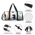 thumbnail image 6 of XMXT Unisex Large Sports Tote Gym Bag for Women, Abstract Cartoon Graffiti Weekenders Bags Travel Bag, 6 of 8