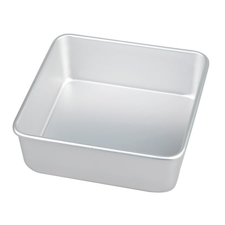 

Baking Tray Anodized Aluminum Square Cake Pan with Removable Bottom Nonstick Mousse Chiffon Tools (10 Inch)