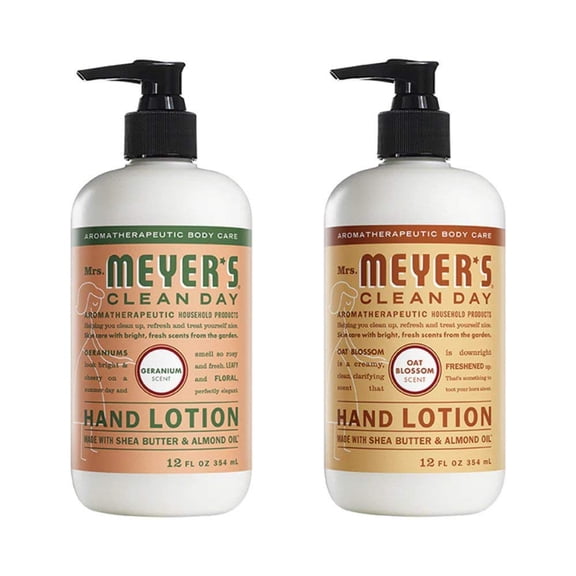 Liquid Hand Soap, Cruelty Free and Biodegradable Formula, 1 Pack Geranium, 1 Pack Oat Blossom, 12.5 OZ each