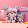thumbnail image 2 of Sanrio-juguetes de peluche de Hello Kitty para niños, muñecos de peluche suaves de dibujos animados Kawali Kuromi, My Melody, Cinnamoroll, regalos de cumpleaños, 2023Kitty 16cm B Fivean Toy model, 2 of 2