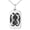 Silver, variant on Stainless Steel Ancient Tribal Unity Rune Engraved Small Rectangle Dog Tag Charm Pendant Necklace