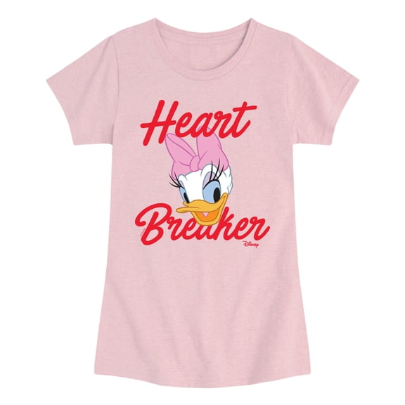 Disney - Daisy Heart Breaker - Youth Girls Fitted Short Sleeve T-Shirt