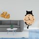 thumbnail image 2 of Figura de escritorio,Figura de cerdo para escritorio de oficina,decoración del hogar,Reloj de pared,Reloj de pared decorativo para baño y dormitorio.,Reloj de pared de gato silencioso y sin, 2 of 8