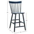 thumbnail image 3 of SAFAVIEH Providence Square Mid Back Counter Stool, Navy (Set of 2), 3 of 14
