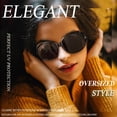 thumbnail image 2 of Gafas de sol Joopin Big Butterfly negras polarizadas UV400 para mujer, 2 of 5