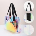 thumbnail image 2 of Unique Bargains Multicolor Ribbon Handle Gift Bag 1Pc Multicolor 7.87"x3.15"x9.84", 2 of 5